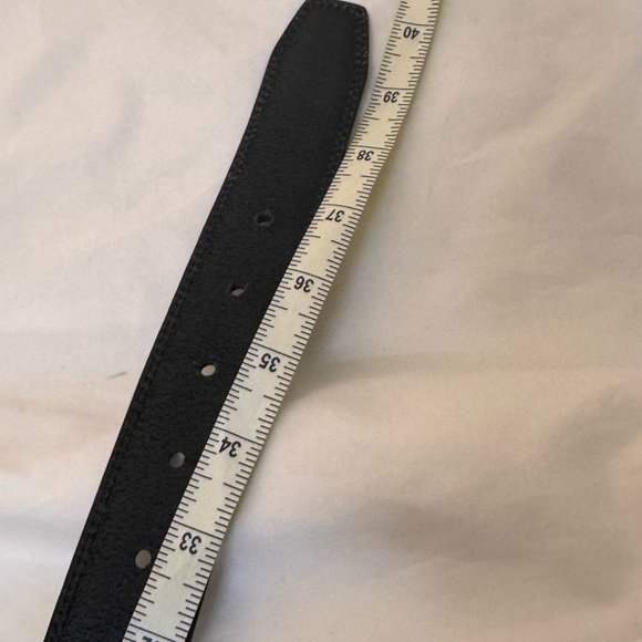 DOCKERS black men’s belt Metal Loop Belt, 32 MM size 34 genuine leather staple - Picture 6 of 7